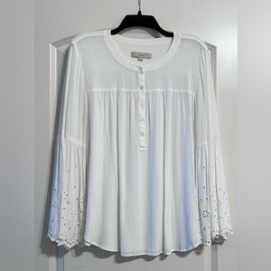 LOFT Women's White Blouse